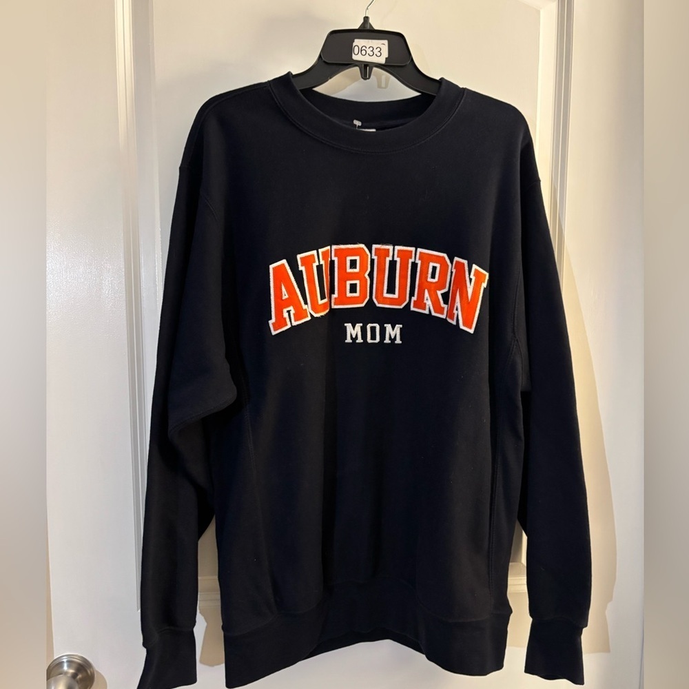 Auburn Mom Black Sweatshirt Sz M